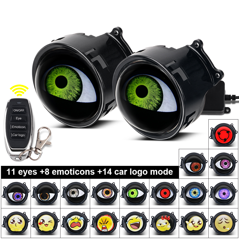 Led Headlight Bulbs - Devil's Eye Car LED Headlight 3inch