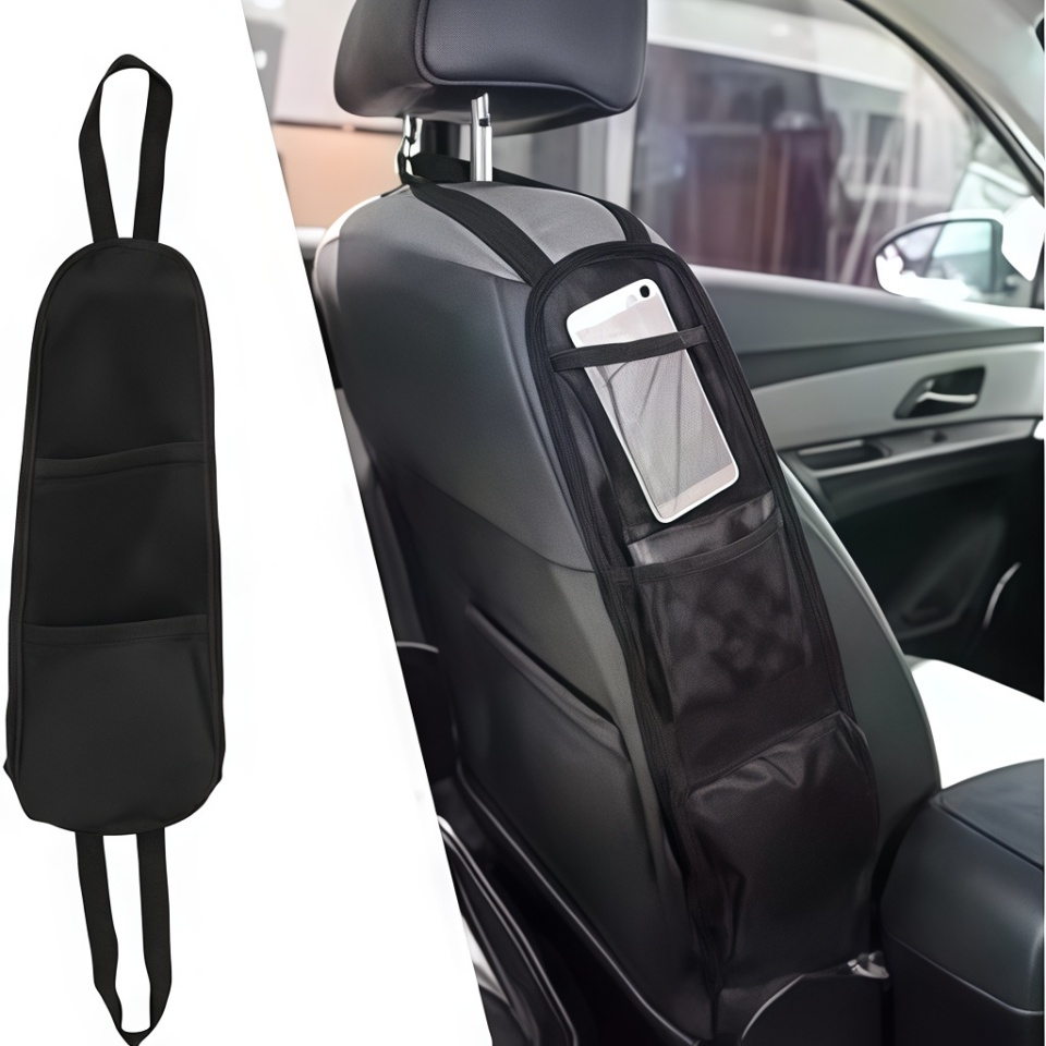 Car Accessories App - Car Seat Organizer Pouch - Side