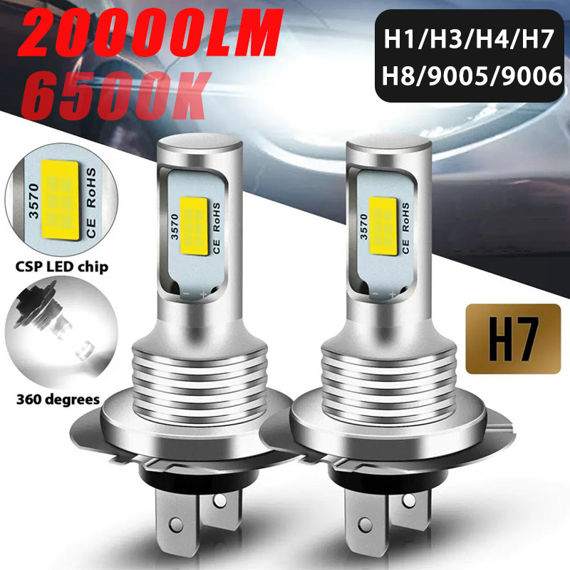 Led Headlight Bulbs - H7 H4 LED Bulbs Canbus CSP
