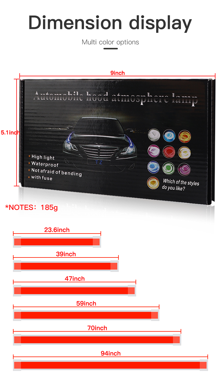 12V White Car Hood Light Strip – обзор и цена Led Headlight Bulbs