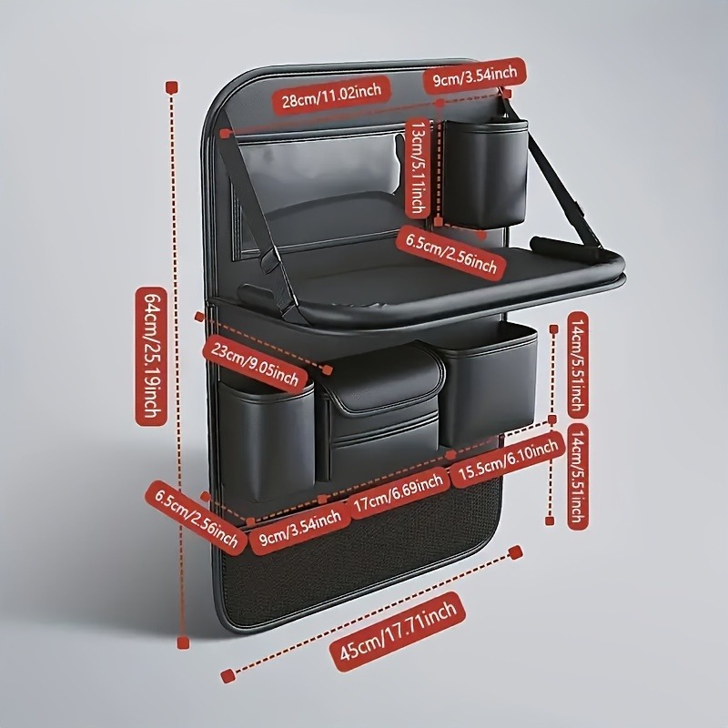 Cars Seats Back Organizer PU L – обзор и цена Back Seat Car Table
