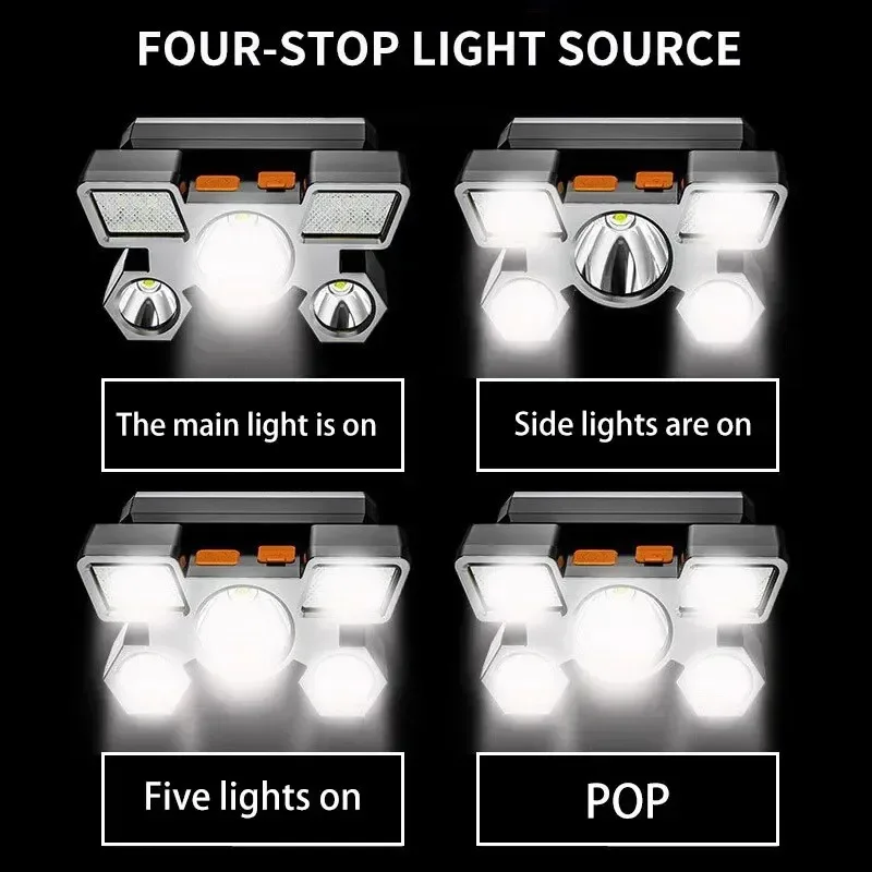 5 LED Flashlight Rechargeable  – обзор и цена Led Headlight Bulbs